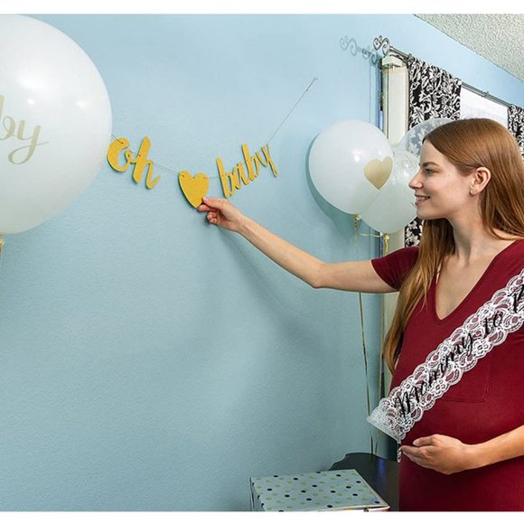 Gold Baby Shower Party Decorations - Picture 2 of 6